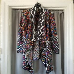 Pinklicious | Cardigan Aztec Design Colorful